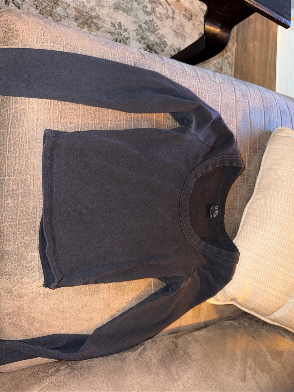 PacSun Black Long Sleeve Crop Top